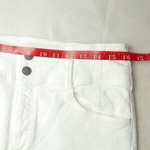 Ann Taylor Cropped Stretch White Jean